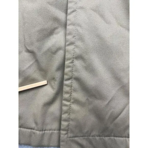 Vintage 70s Brooks Brothers Canvas Over Coat Trench Mens Size 44 Fully Lined